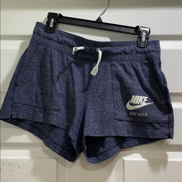 Nike Pants - Nike Navy Gym Vintage Cotton Shorts M